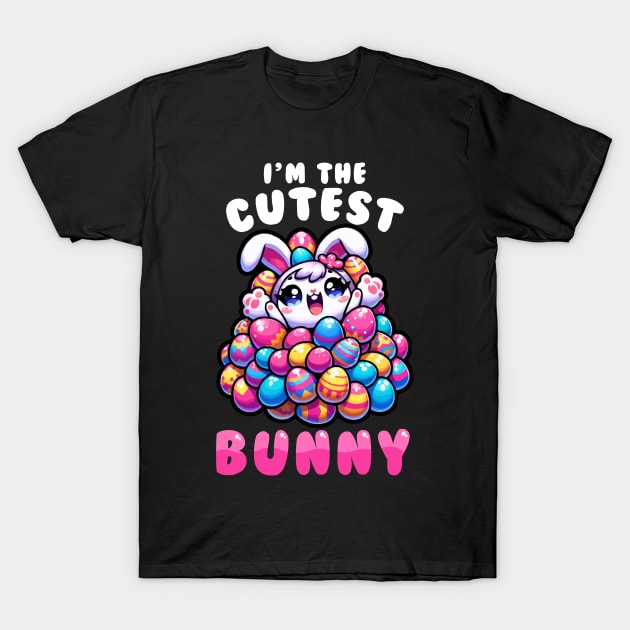 I'm The Cutest Bunny I Easter Bunny Egg Hunting T-Shirt by biNutz